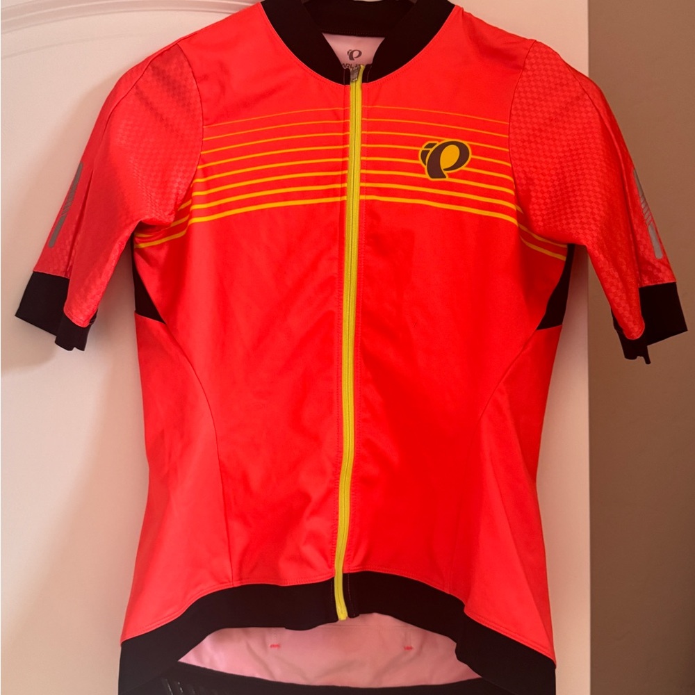 Pearl Izumi Women’s Cycling Jersey – Bright Neon Orange– Size Medium – Full Zip